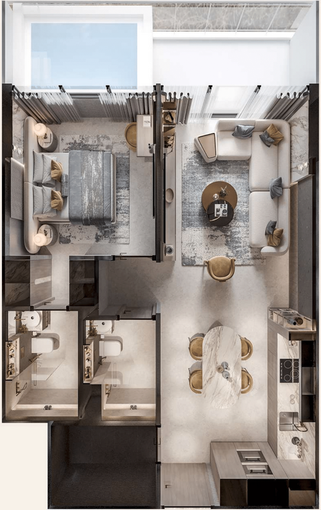 1 Bedroom Apartment floorplan